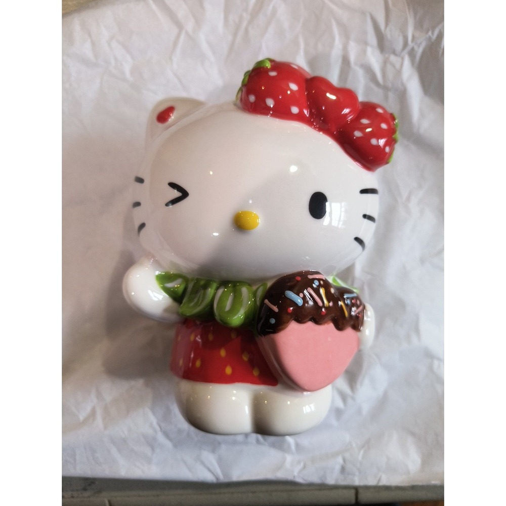 Blue Sky Clayworks Hello Kitty with Strawberry Figurine 6.5" NEW Htf
